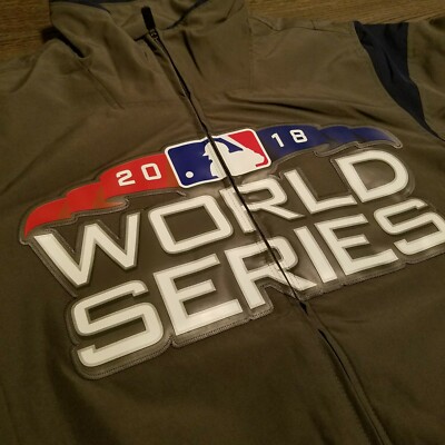 Majestic MLB WORLD SERIES 04 スタジャン MAJESTIC Therma Base MLB 2018 World Series Quilted Bomber Jacket