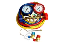 Manifold Gauge Set HVAC with Brass Coupler for R12/R22/502 & R134/22/12 #800