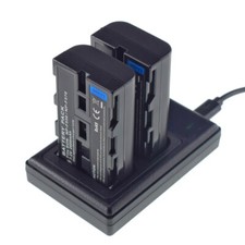 2x Battery Charger for Sony MVC-FD85, MVC-FD87, MVC-FD88 Mavica Digital Camera