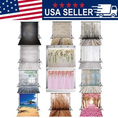 Vinyl Photo Backdrop Brick Wood Floor Photography Background Video Studio Tool