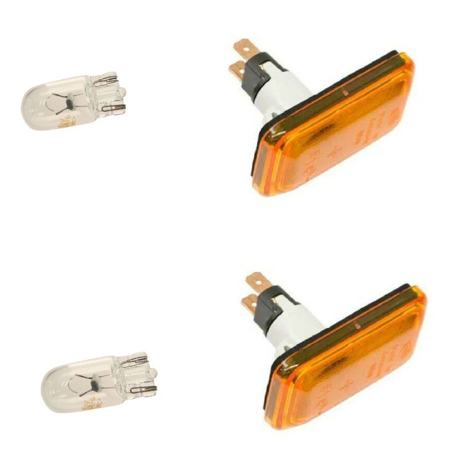 2 luces de señalización laterales de guardabarros europeas OEM HELLA bombillas para Porsche 911 930 Foto 3 de 4