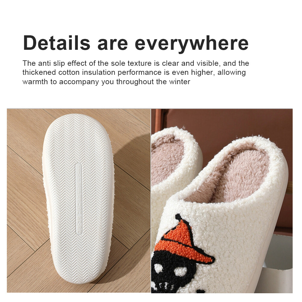 APL Halloween Pipistrello Pirata Peluche Pantofole Soffici Casa Morbide per Uomo Donna