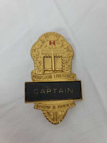 1996 Houston Livestock Show & Rodeo CAPTAIN Pin Badge | eBay