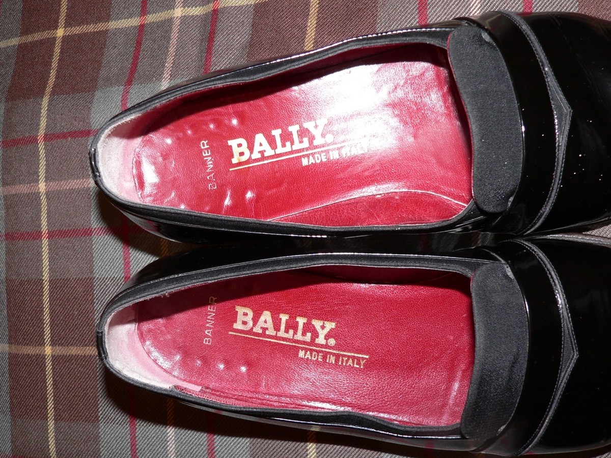 Bally Men’s Banner Formal Tuxedo Patent Leather Loafers Black Size 7.5 Bally Banner Black Men main image 2