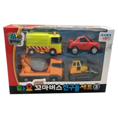 Tayo The Little Bus - Special No.3 Mini Bus 4 Pcs Set /Ruby, Chris
