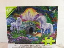 300 Pc Jigsaw Puzzle LARGE PIECES UNICORNS IN FAIRY LAND