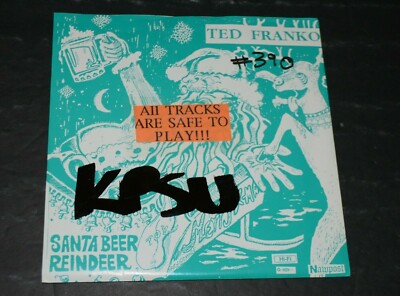 Ted Franko~Santa Beer Reindeer 7'' Single~1992 Punk Rock~Insert~FAST SHIPPING!!