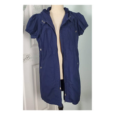 So Long Blue Lightweight Utility Jacket Size L