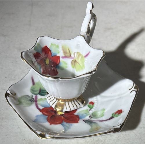 2 Sets Of RARE Vintage - Rossetti Japan Spring MINIATURE FLORAL Cups & Saucers - Picture 10 of 14