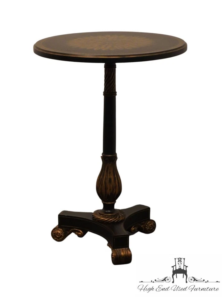 MAITLAND SMITH Handmade Contemporary Modern 21" Round Accent End / Lamp Table... - Image 3 of 4