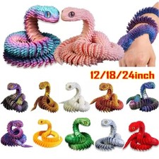 3D Printed Animals Snake Viper Snake Flexible...