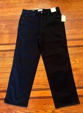 Universal Thread Women's High-Rise Straight Jeans Black  SZ 12  Nwt