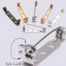 Brooch Bar Backs Safety Pins 25mm Badge Fastener Jewellery Making