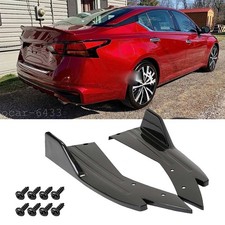 Car Rear Bumper Spoiler Splitter Lip Diffuser Body Kit Black For Nissan Altima
