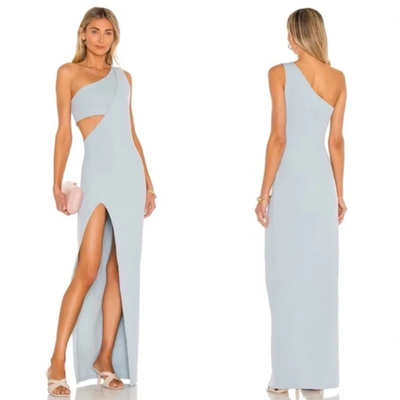 Atoir X REVOLVE Time Stands Still One shoulder Powder Blue Maxi Dress sz 8  | eBay