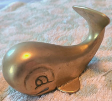 Metal Whale Figurine Collectible Hollow Body Whale Animal Figurine