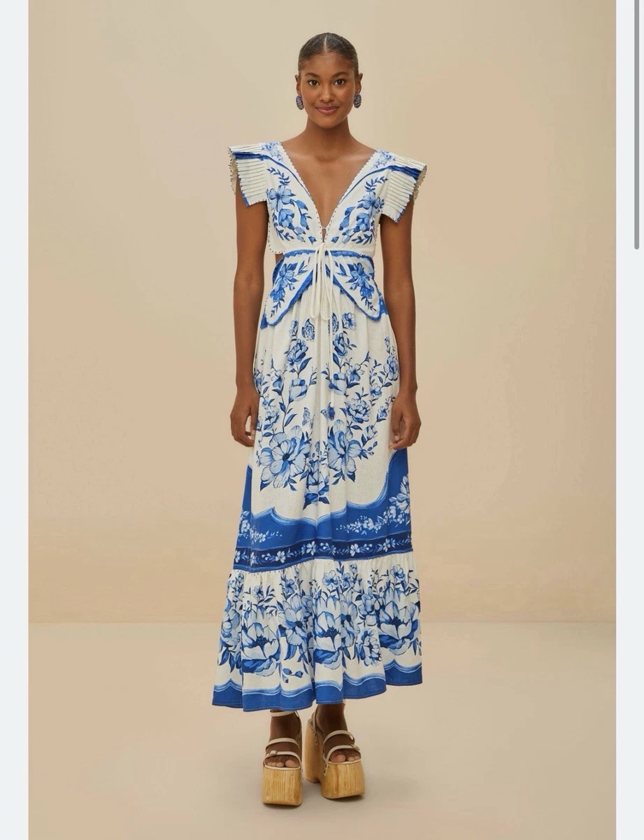 ebay floral maxi dress Romantic Floral Maxi Dress French Spring Elegance