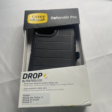 OtterBox iPhone 16e 15 14 13 Defender Series Pro Case for MagSafe - Black