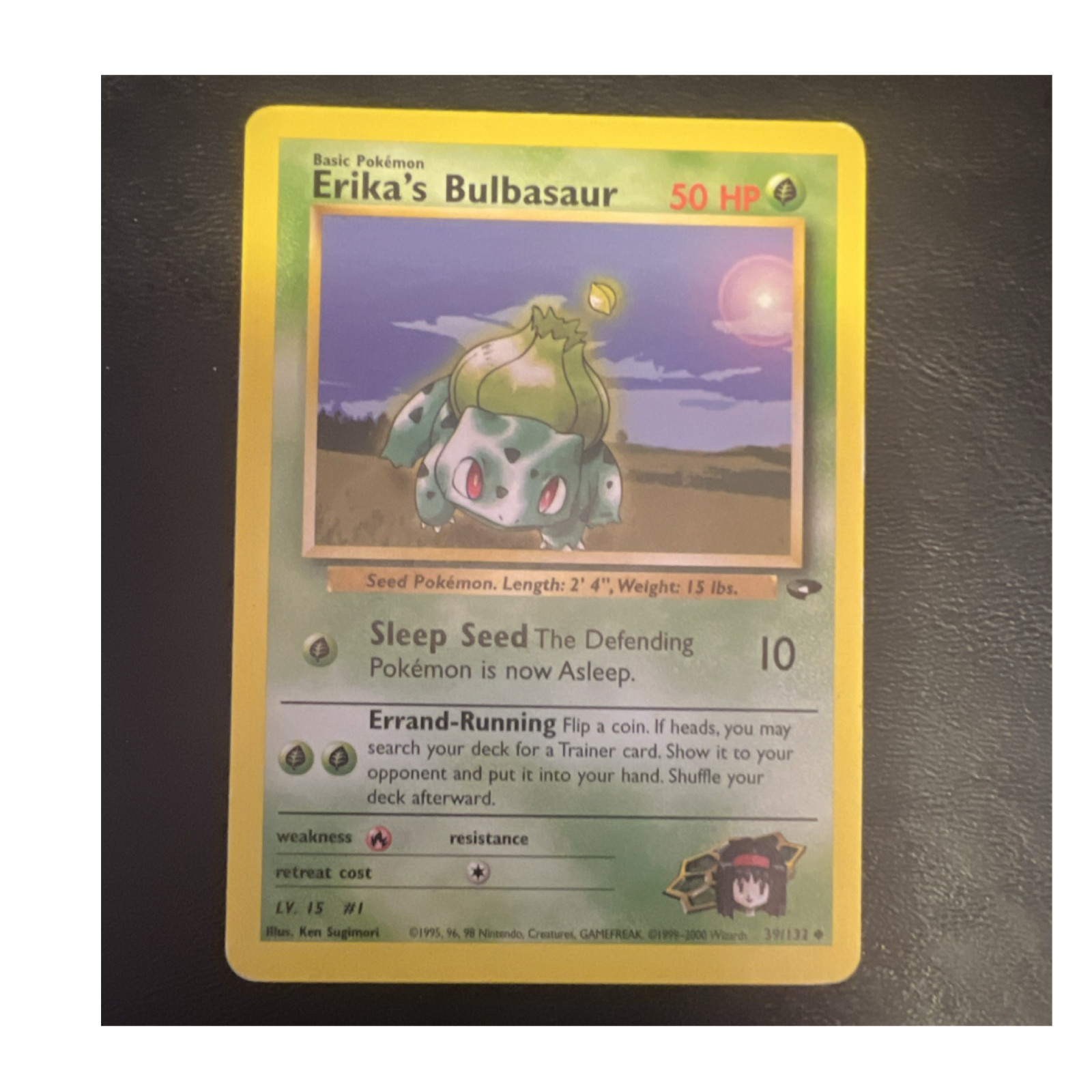 Pokémon TCG Erika's Bulbasaur Gym Heroes 39/132 Unlimited