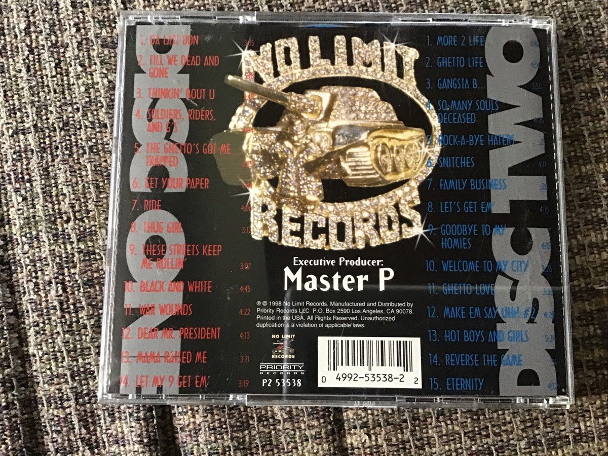 MASTER P MP DA LAST DON OOP 2-CD SET NO LIMIT PRINT 29TRX