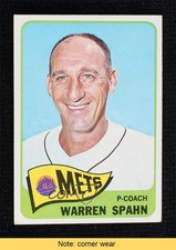 1965 Topps Warren Spahn #205 HOF READ 0nr3