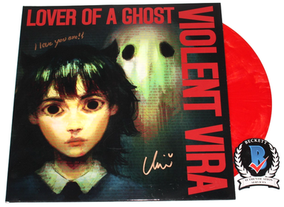 in love with a ghost レコード VIOLENT VIRA SIGNED 'LOVER OF A GHOST' ALBUM VINYL RECORD LP