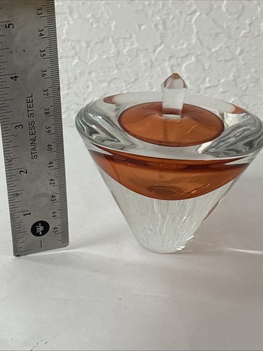 Vintage Brand & Greenberg Art Deco Studio Art Glass Perfume Bottle Signed - Picture 9 of 9