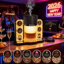Portable Electric Cocktail Smoker Kit with 4 Light Modes Valentine's Day Gifts