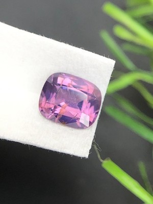 Natural Purple Spinel, Cushion Cut Loose Gemstone, (6.30x5.30 mm & 1 ct )