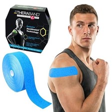 Kinesiology Tape Bulk Roll, 2 Inch Wide, 103.3 Foot Length, Blue/Blue