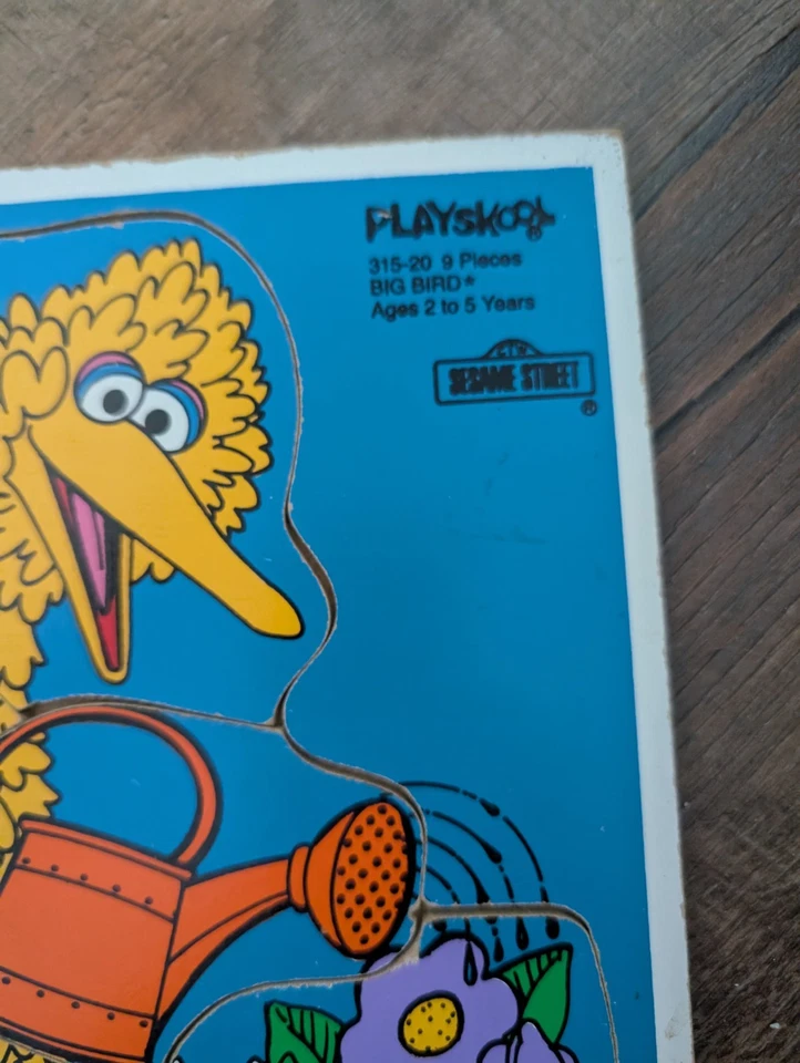 Playskool Sesame Street Characters BIG BIRD Vintage Puzzle 1979 - Image 2 of 4