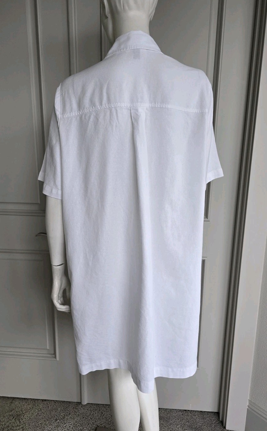 Universal Thread White Linen Button Down Short Sl… - image 8