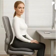 Ergonomic Memory Foam Seat Cushion – Pressure Relief Pad for Office, Car, Home