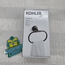 KOHLER Numista R34488-BL Bathroom Towel Ring in Matte Black