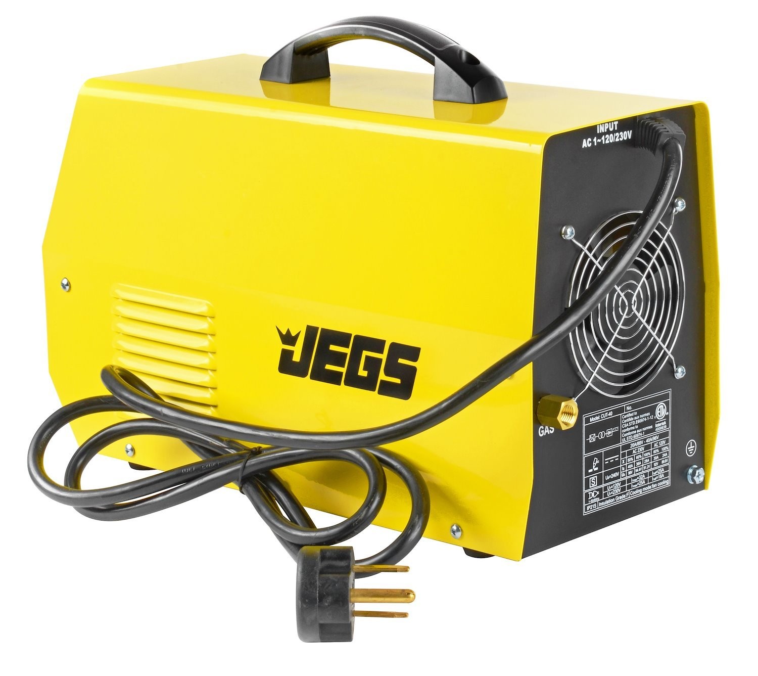 JEGS 81545 Plasma Cutter 20-40 Amp 110/220VAC Cuts Steel/Iron up to 3/8" Thick