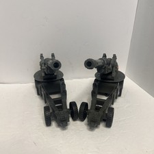 2 Plastic Long Range Cannon Toy Howitzer Military Artillery with Sound