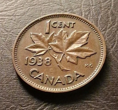 1938 Canada Small Cent — photo from another recent sale