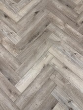 LVT waterproof Click Parquet Herringbone Flooring Pebble Oak £29.80m²