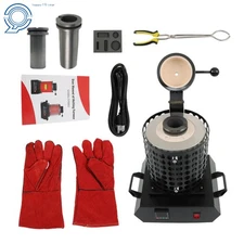 1+3KG Gold Melting Furnace 1400W 2000F Digital Electric Melting Furnace For Gold