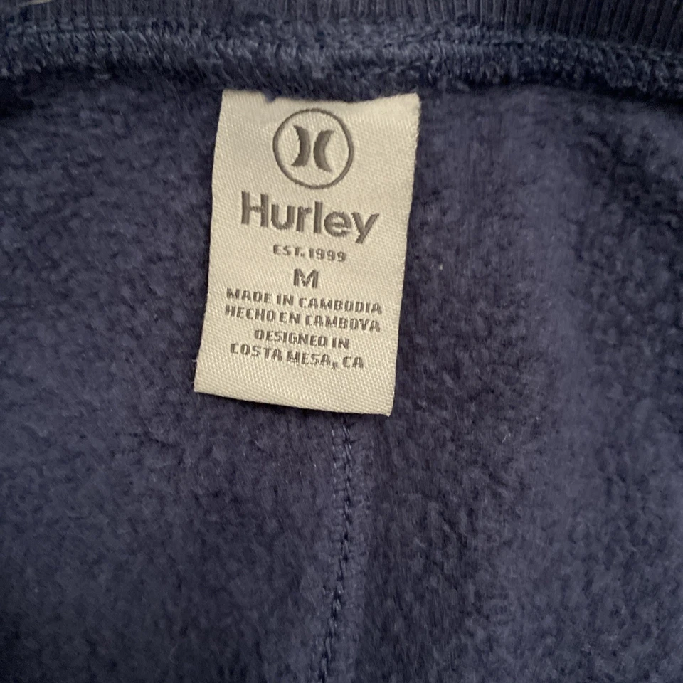 Pantalones deportivos Hurley Jogger para mujer M azul marino con cordón cintura 3 bolsillos Foto 3 de 4