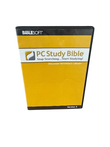PC Study Bible Version 5 Discovery Reference Library Software CD-ROM Biblesoft