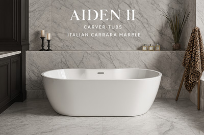 Carver Tubs Aiden II 69  Deck Mountable Faucet Freestanding Tub