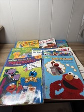9 Vintage COLORING  ACTIVITY Books Sesame Street, Elmo, Big Bird Jumbo Color M5