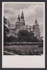 Vintage postcard Copenhagen Rosenborg Castle gardens Denmark