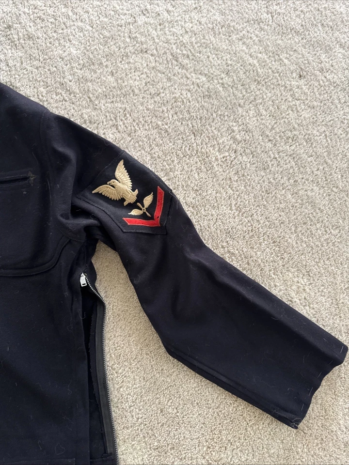 Vintage U.S. Coast Guard Jumper Pullover Uniform Read Tag - Image 3 of 4