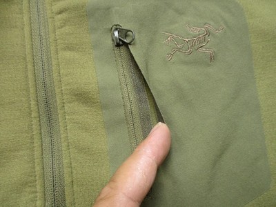 Arc'teryx Leaf Cold WX 1/4 Zip Mens L Green Fleece Polartec