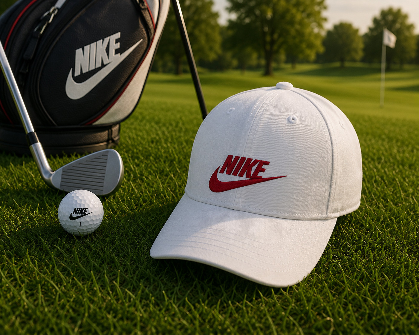 Classic Golf Player Embroidered Baseball Hat Adjustable Casual Sports Cap