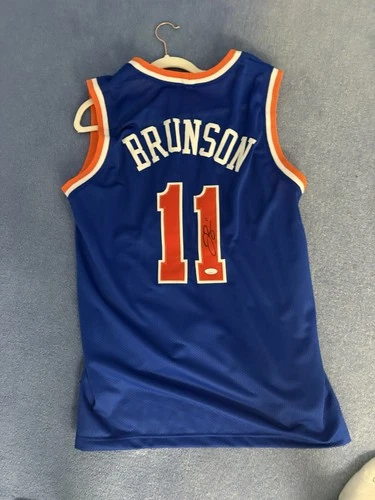 Jalen Brunson Signed Knicks Jersey #11 JSA Certified Autographed NBA