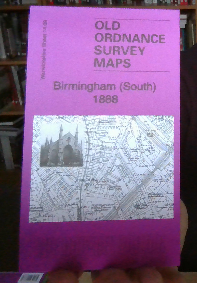 MAP OF Birmingham (South) 1888: Warwickshire Sheet 1409a NEW 9781847846129