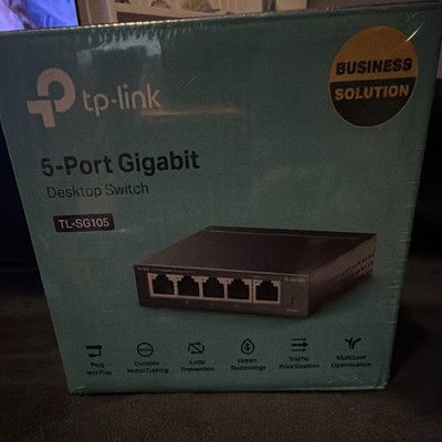 TP-Link TL-SG105 5-Port Gigabit Unmanaged Desktop Ethernet Switch Wired